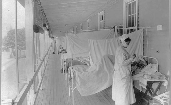 Spanish Flu - Walter Reed Hospital -- Library of Congress archives